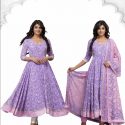 Add a Royal Touch to your looks with exquisite Chikan Anarkali Sets!