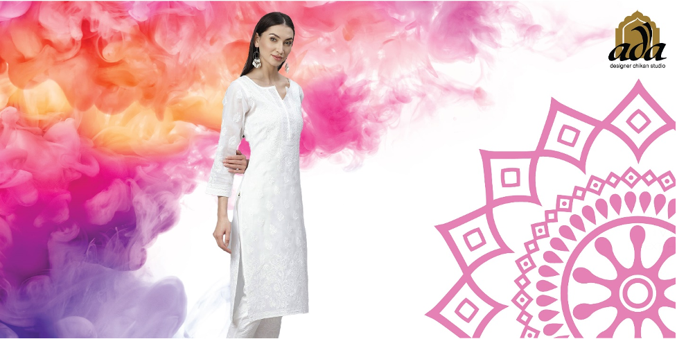 Embrace the Colors of Holi in Style with White Chikankari Kurtis