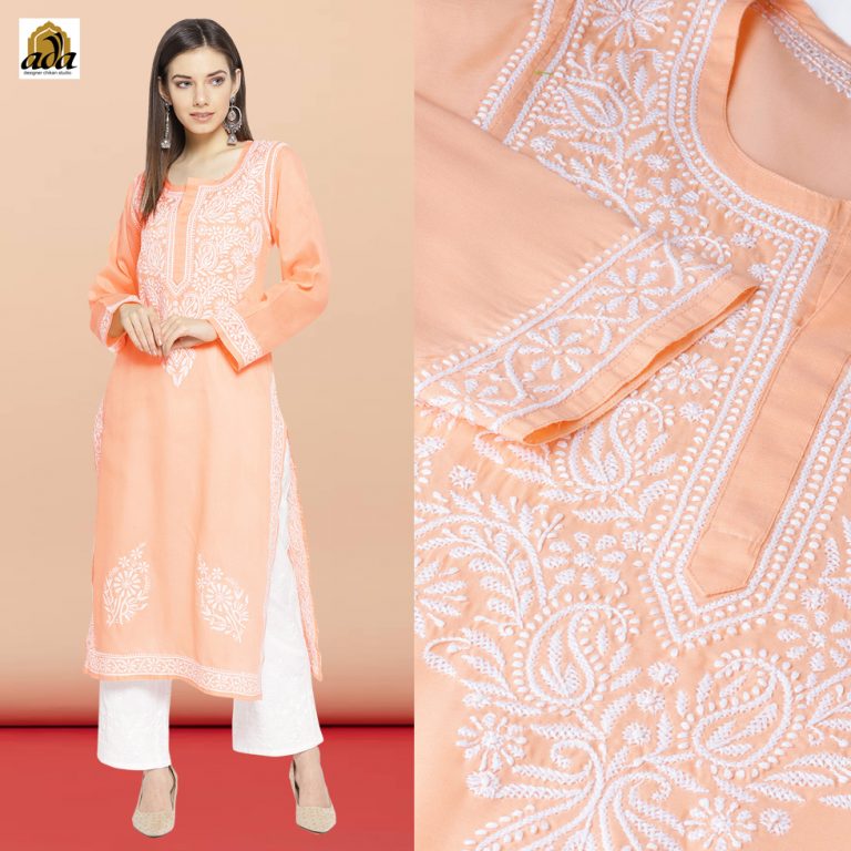 Ada 5 Latest Trending Design of Chikan Kurta Set
