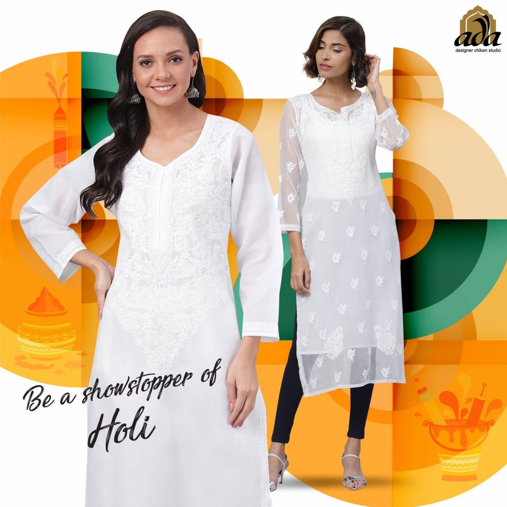 Looking for Vibrant Holi Collections? Ada Chikan has got you covered!
