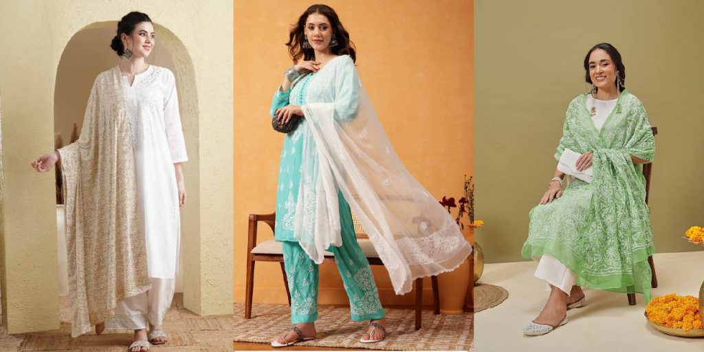 The One Magical Touch Your Wardrobe is Missing: A Chikankari Dupatta