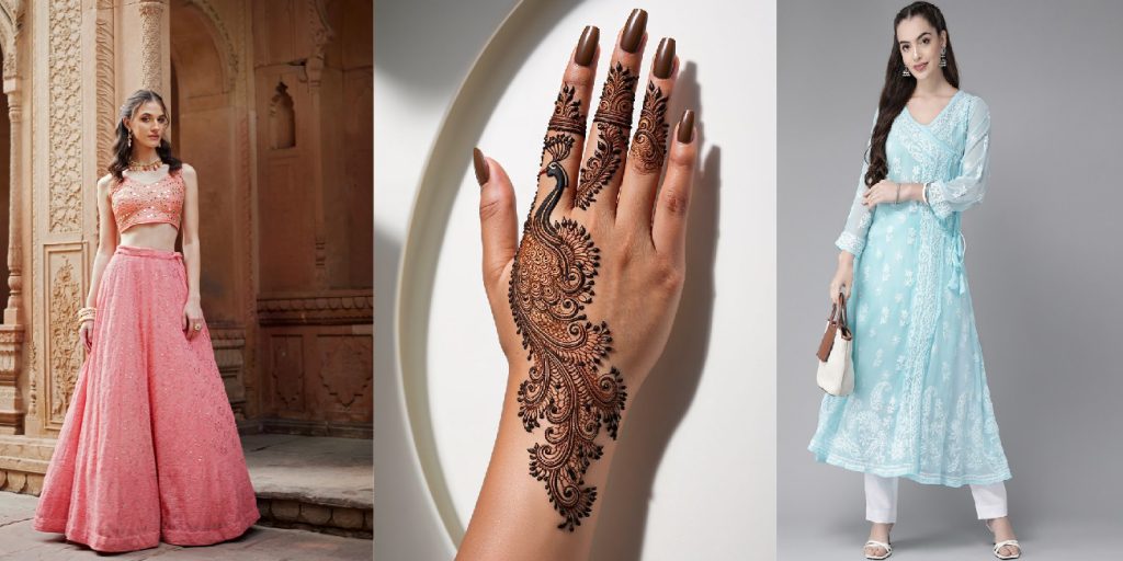 Mehndi Ceremony with Chikankari: Elegant Outfit Ideas for 2025