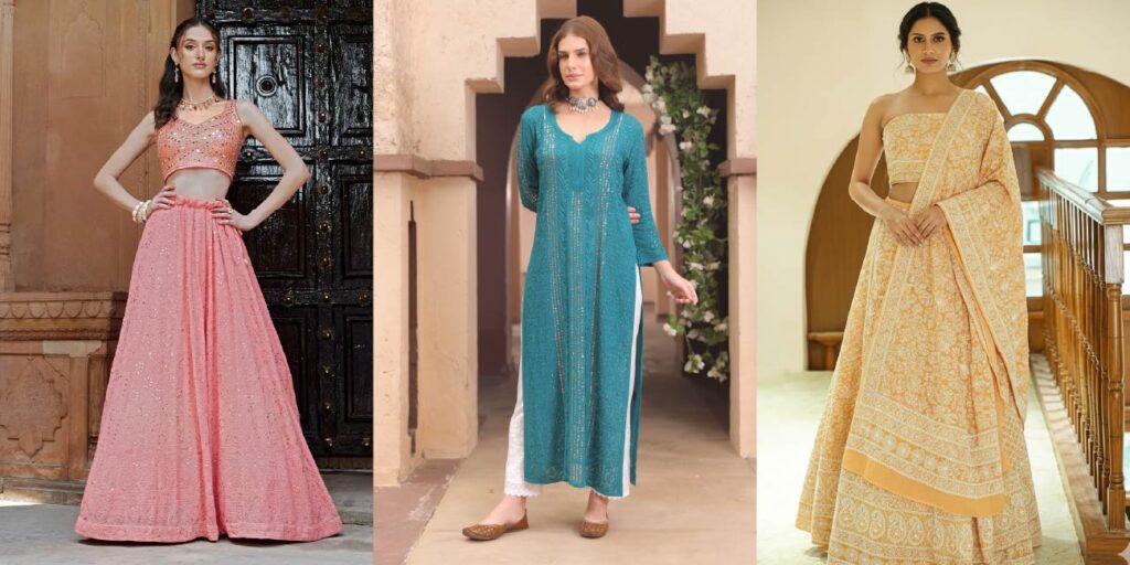 Pastel Dreams to Royal Whites — Chikankari Ensembles Every Bride Must Own