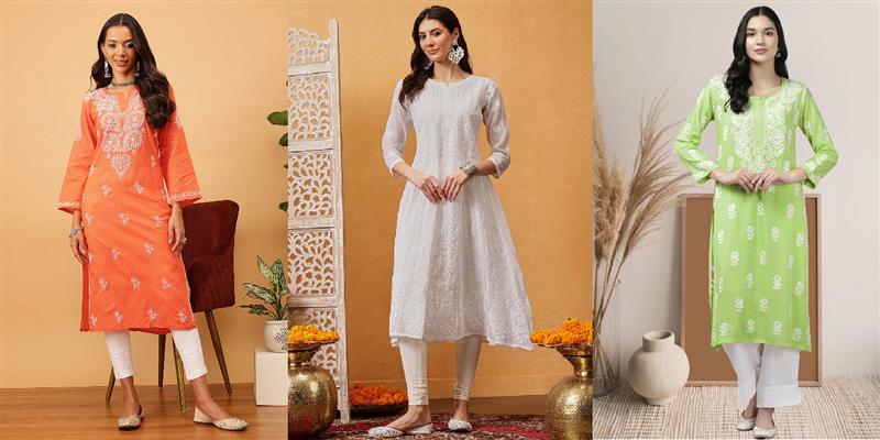 Drape Yourself in Pride: The White Chikankari Kurta for Independence Day