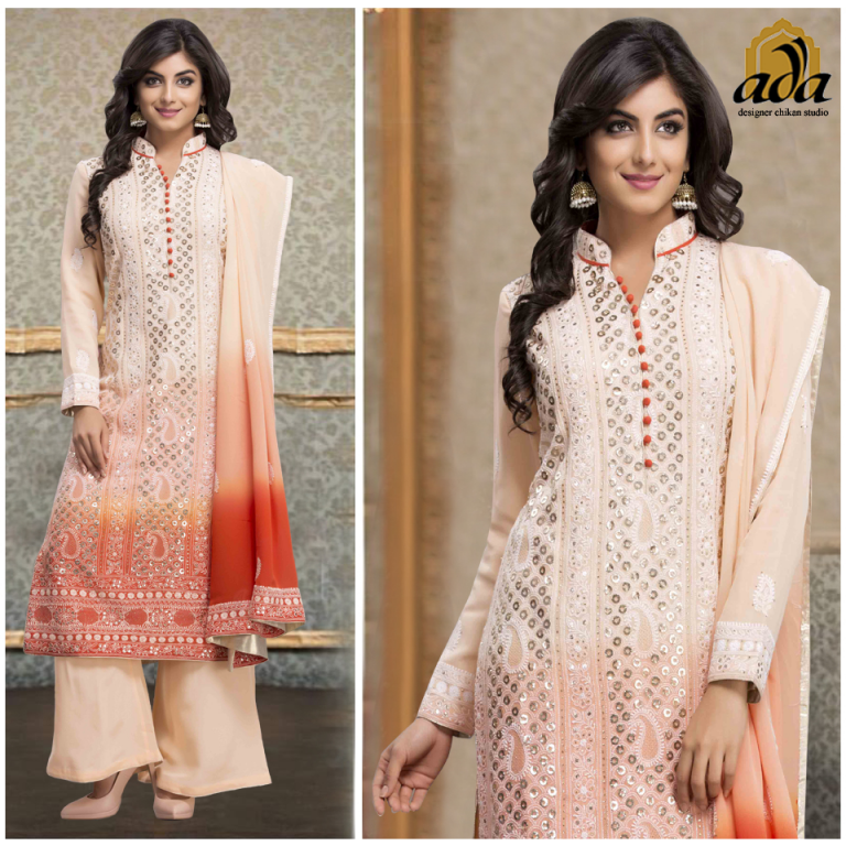 Gold Mukaish Embellished Dresses: Adding a Touch of Elegance to Chikan