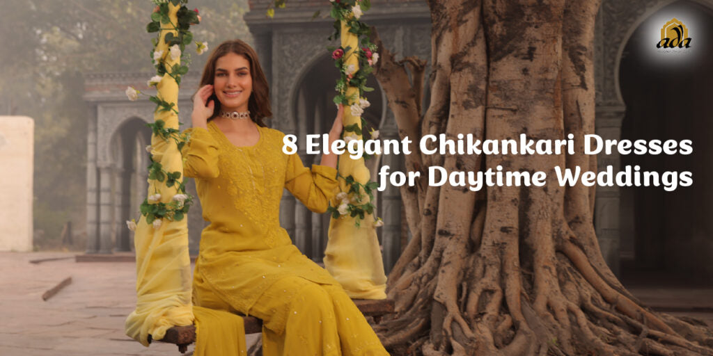 8 Elegant Chikankari Dresses for Daytime Weddings