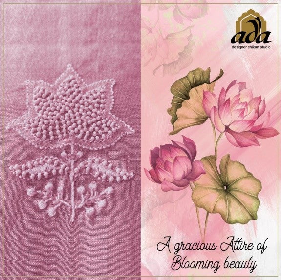 Step into the world of mesmerising motifs in designer suits and sarees by Ada chikan