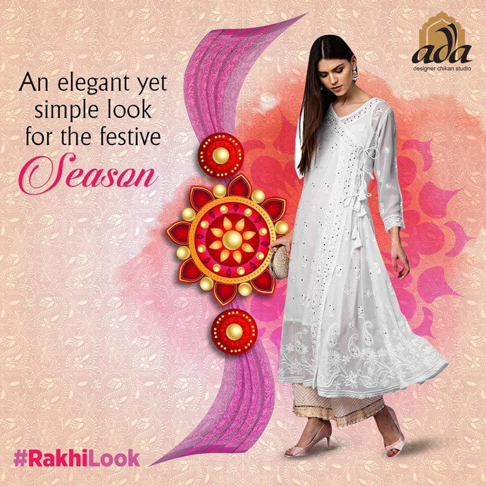 Get a stylish look for Rakhi with ADA designer suits