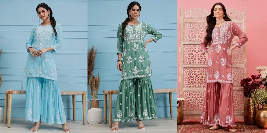 Ada Chikan’s Sharara Suits Shine in Mumbai Times