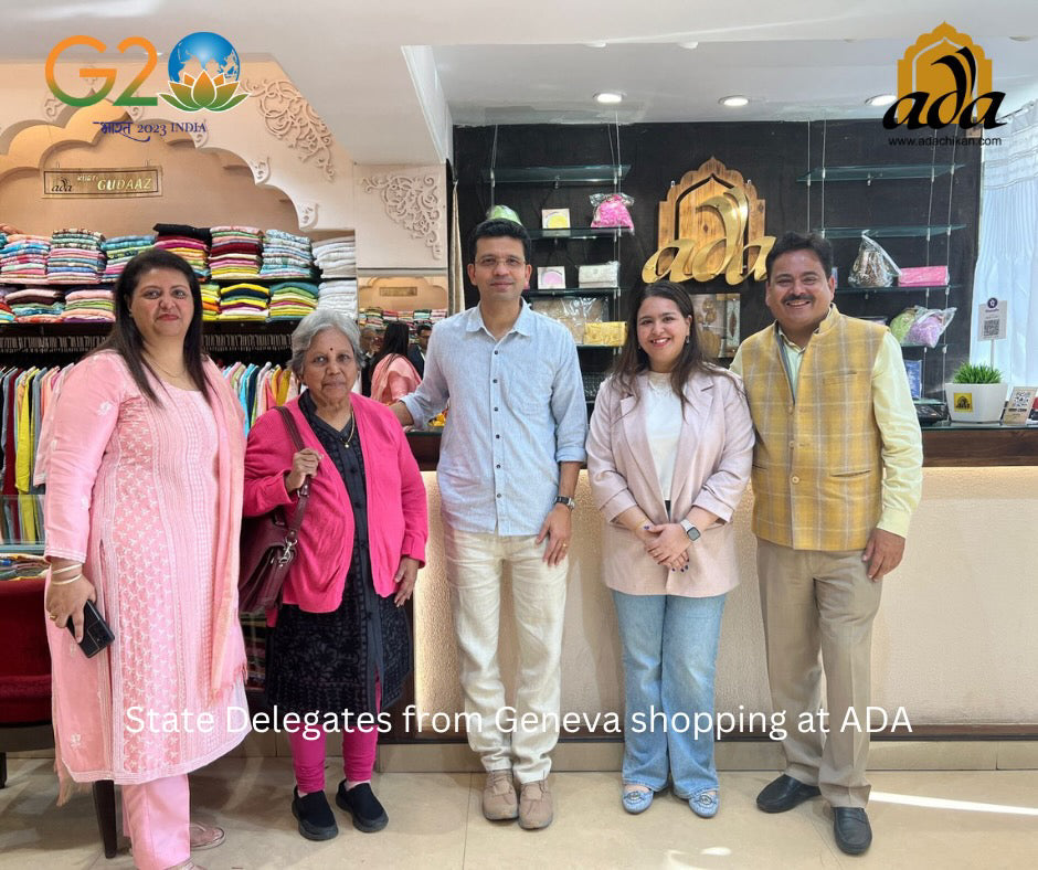 Lucknow Chikan' attracts G20 state delegates to shop in Hazratganj- ADA Chikan