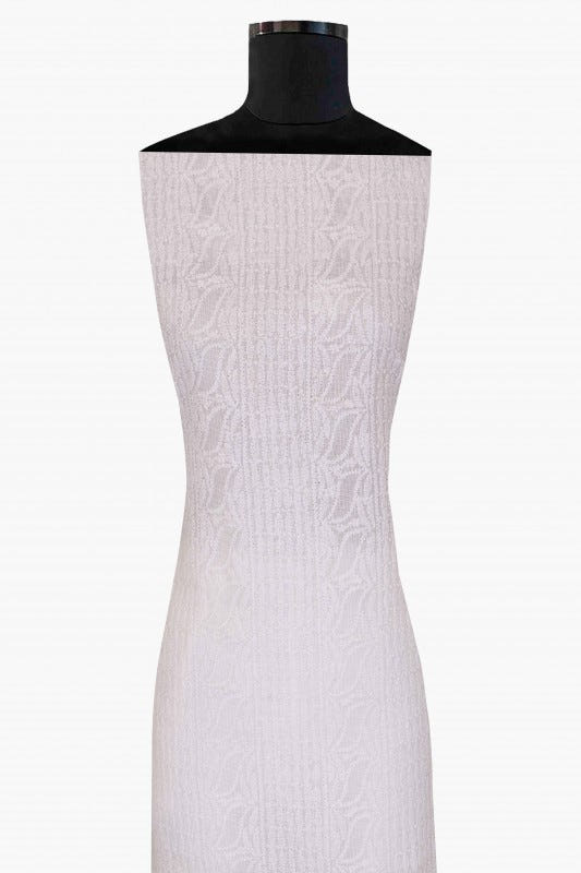 Ada Hand Embroidered White Kota Lucknowi Chikan Unstitched Kurta Piece A604595