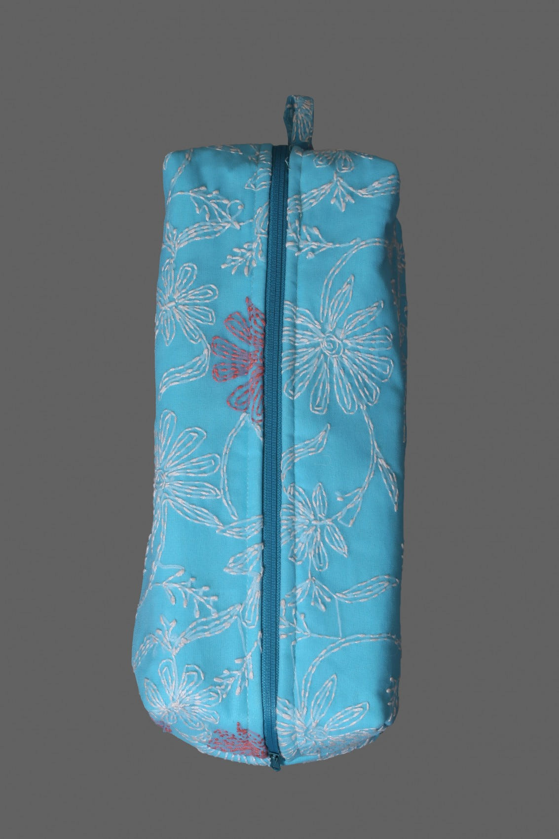 Ada Hand Embroidered Sky Blue Georgette Lucknowi Chikankari Pouch 01A105874