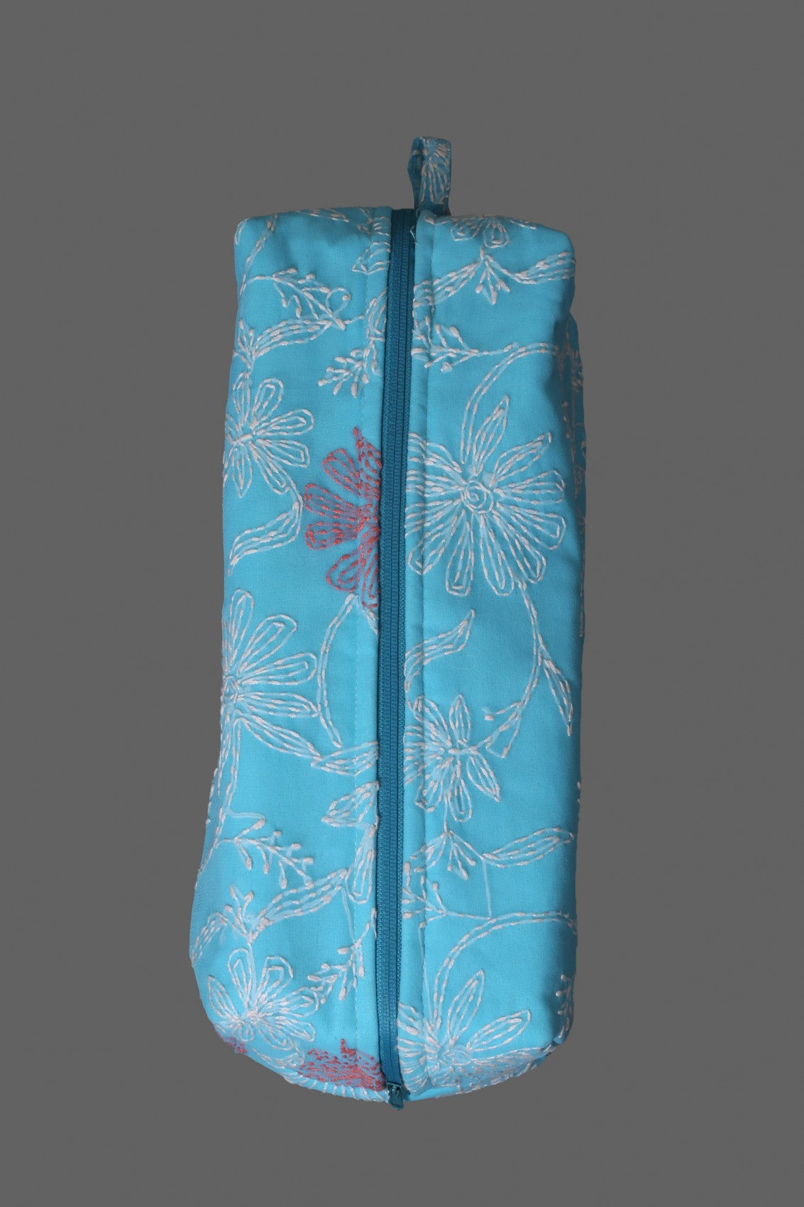 Ada Hand Embroidered Sky Blue Georgette Lucknowi Chikankari Pouch 01A105874
