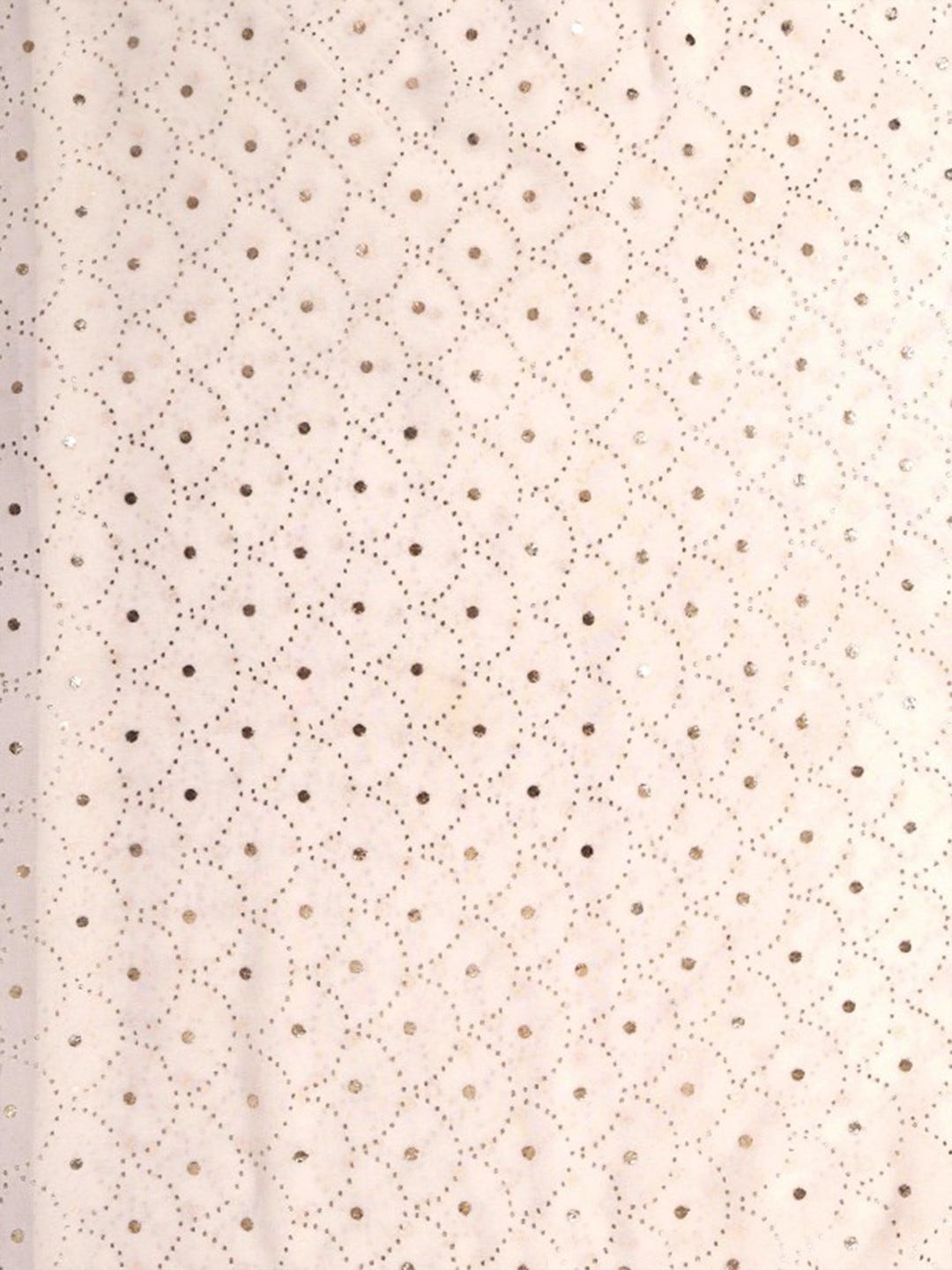 Ada Hand Embroidered White Pure Georgette Lucknowi Chikankari Dupatta with Muqaish Work A585694