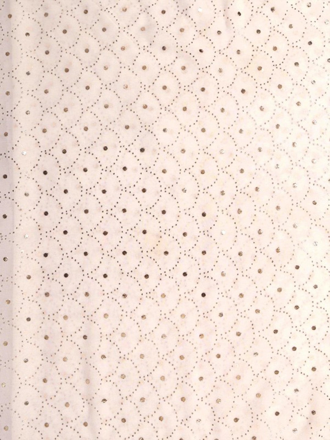 Ada Hand Embroidered White Pure Georgette Lucknowi Chikankari Dupatta with Muqaish Work A585694