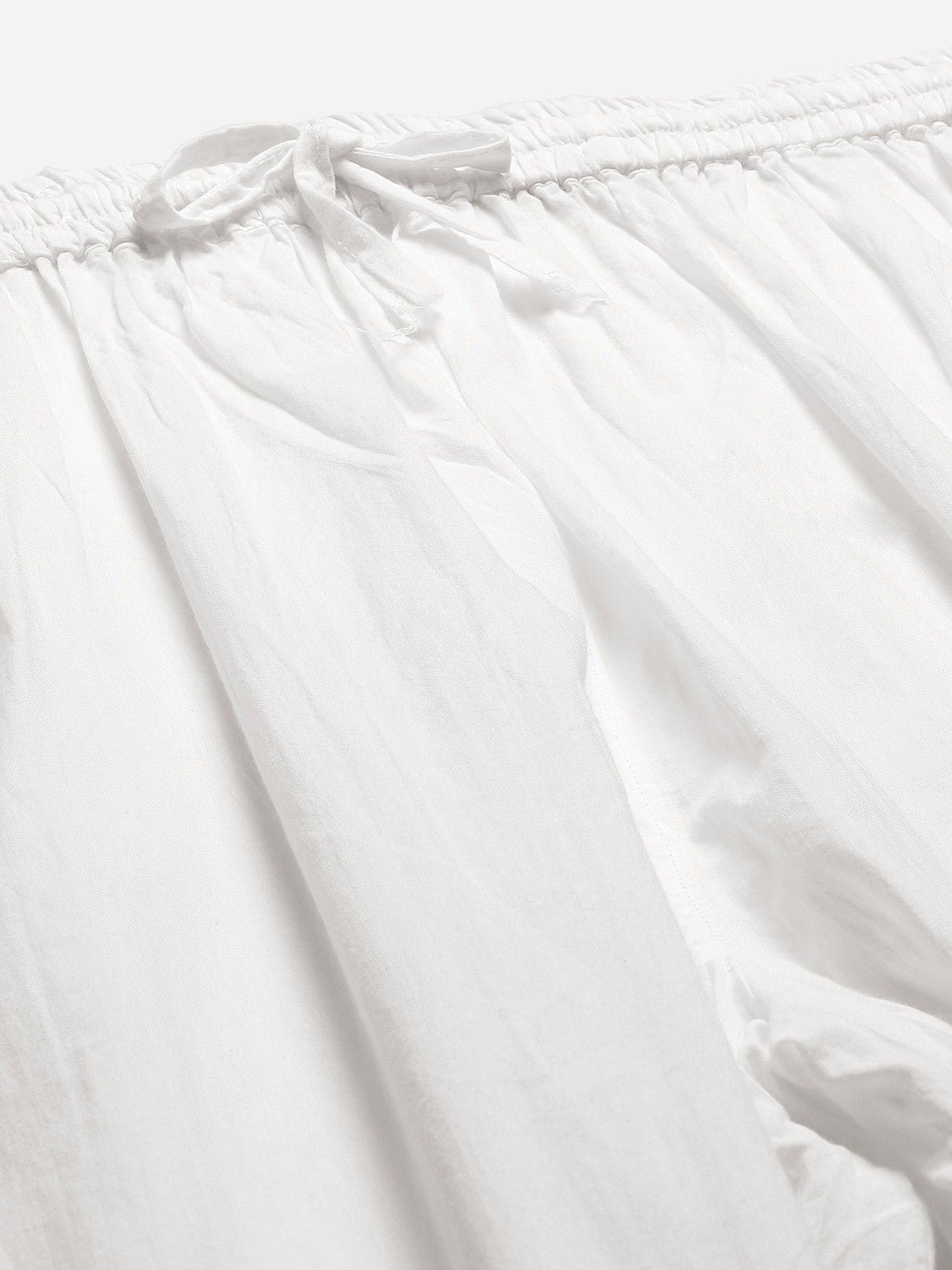 Ada Hand Embroidered White Cotton Lucknowi Chikankari Palazzo A711134