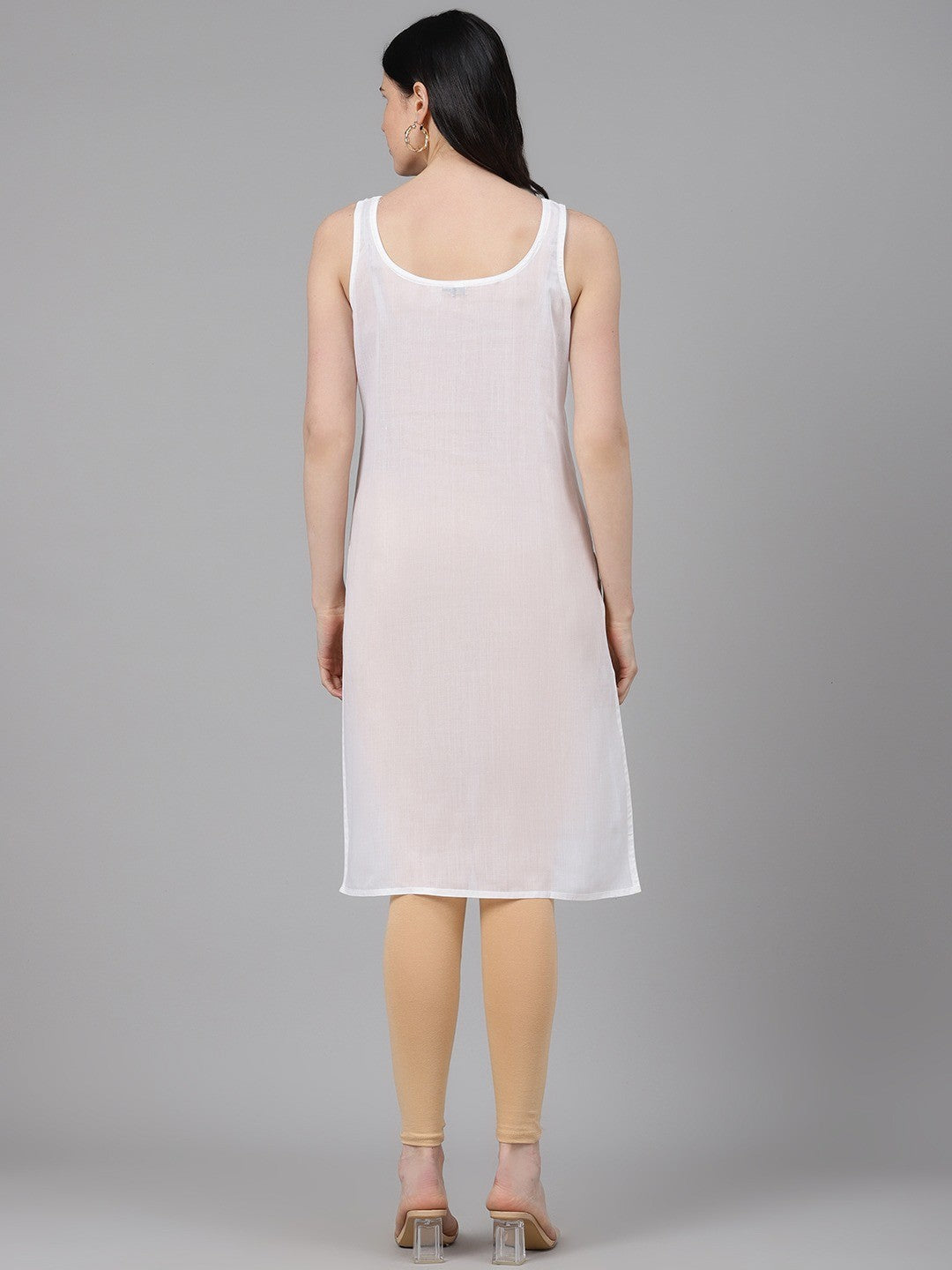 Ada Multi Color Cotton Long Slips Combo of 3 A111142.