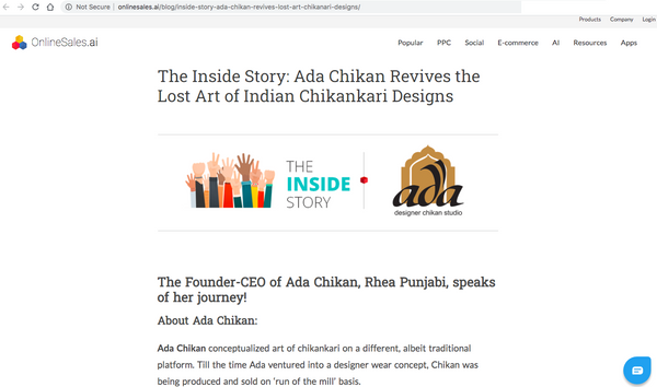 The Inside Story: Ada Chikan Revives the Lost Art of Indian Chikankari Designs
