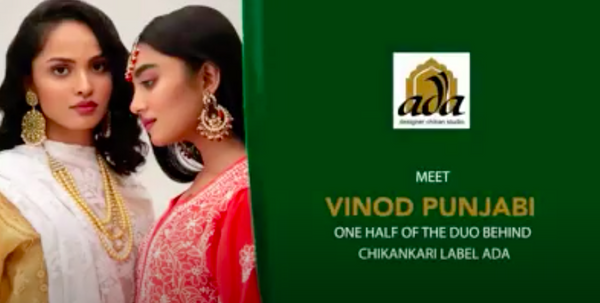 Founder, Vinod Punjabi from Ada Designer Chikan St
