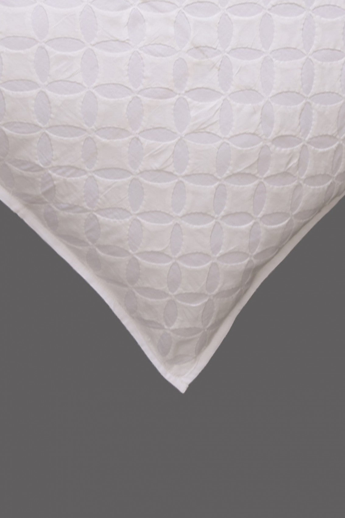 Ada Hand Embroidered White Cotton Lucknowi Chikankari Cushion Cover Set Of 5 A582972