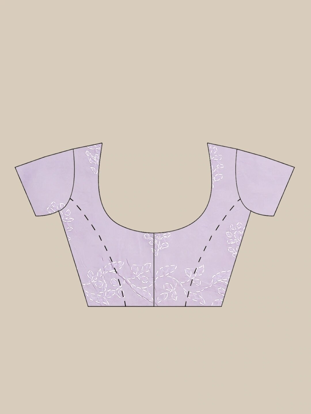 Ada Hand Embroidered Mauve Cotton Lucknow Chikan Saree With Blouse- A311188