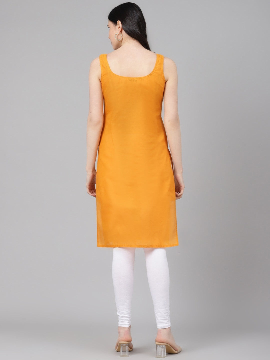 Ada Black & Mustard Cotton Long Slips Combo of 2 A111127.