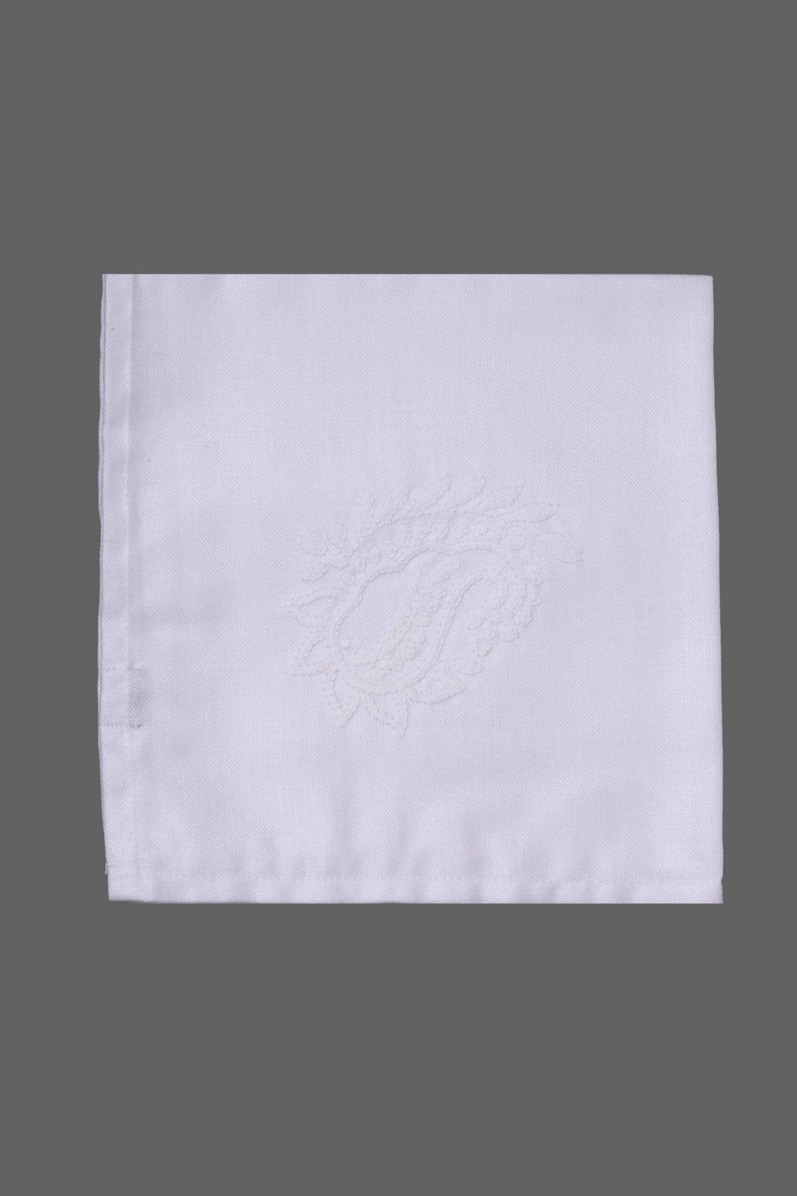 Ada Hand Embroidered White Linen Lucknowi Chikan Cocktail Set - A478360