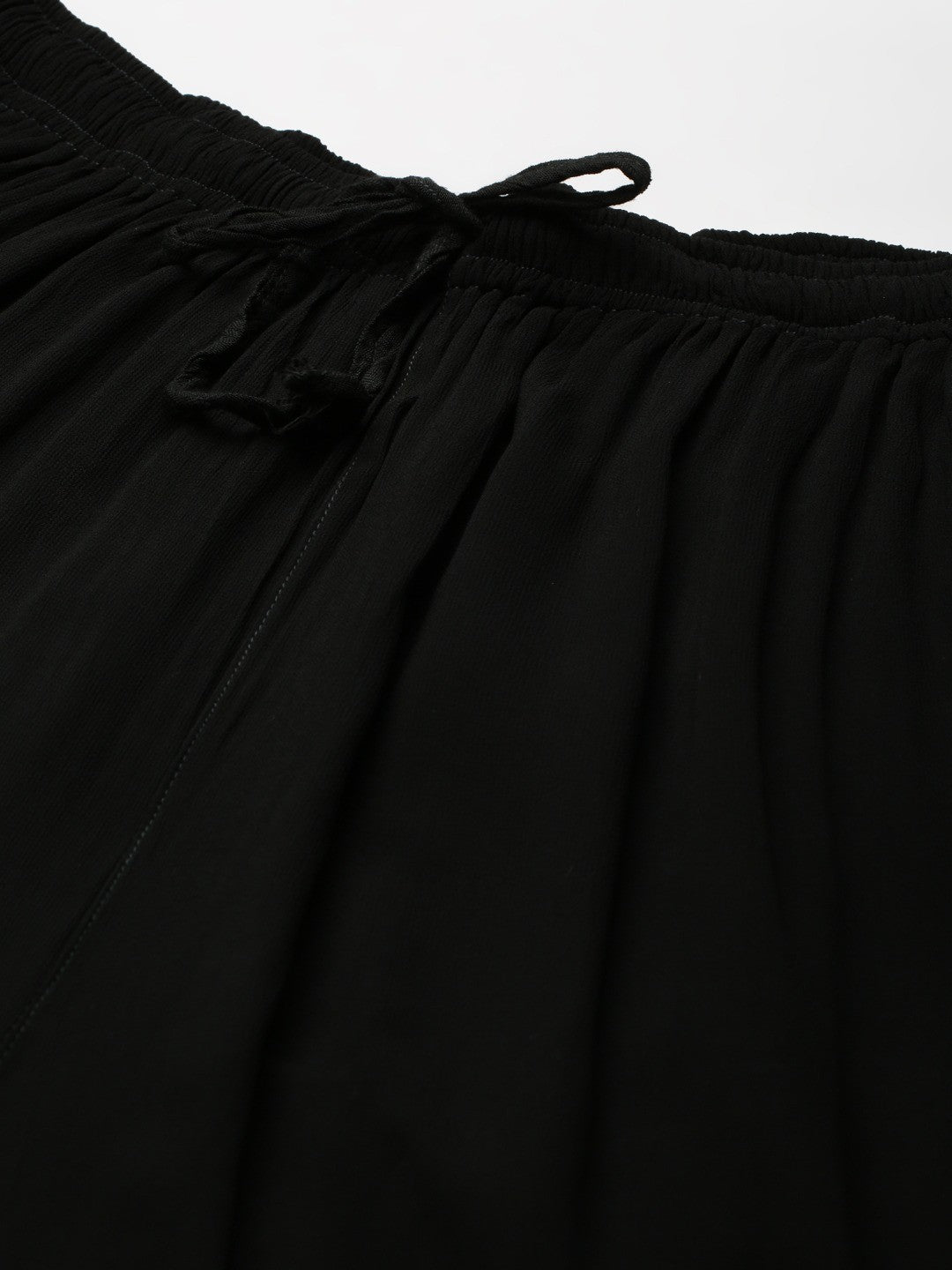 Ada Hand Embroidered Black Georgette Lucknowi Chikankari Palazzo A711154