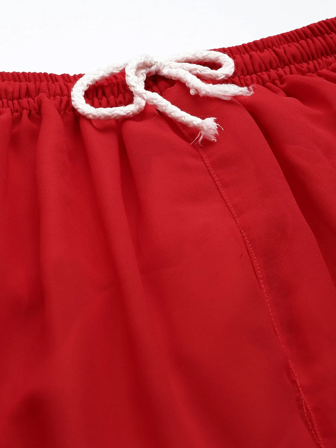 Ada Hand Embroidered Red Georgette Lucknowi Chikankari Palazzo A711161