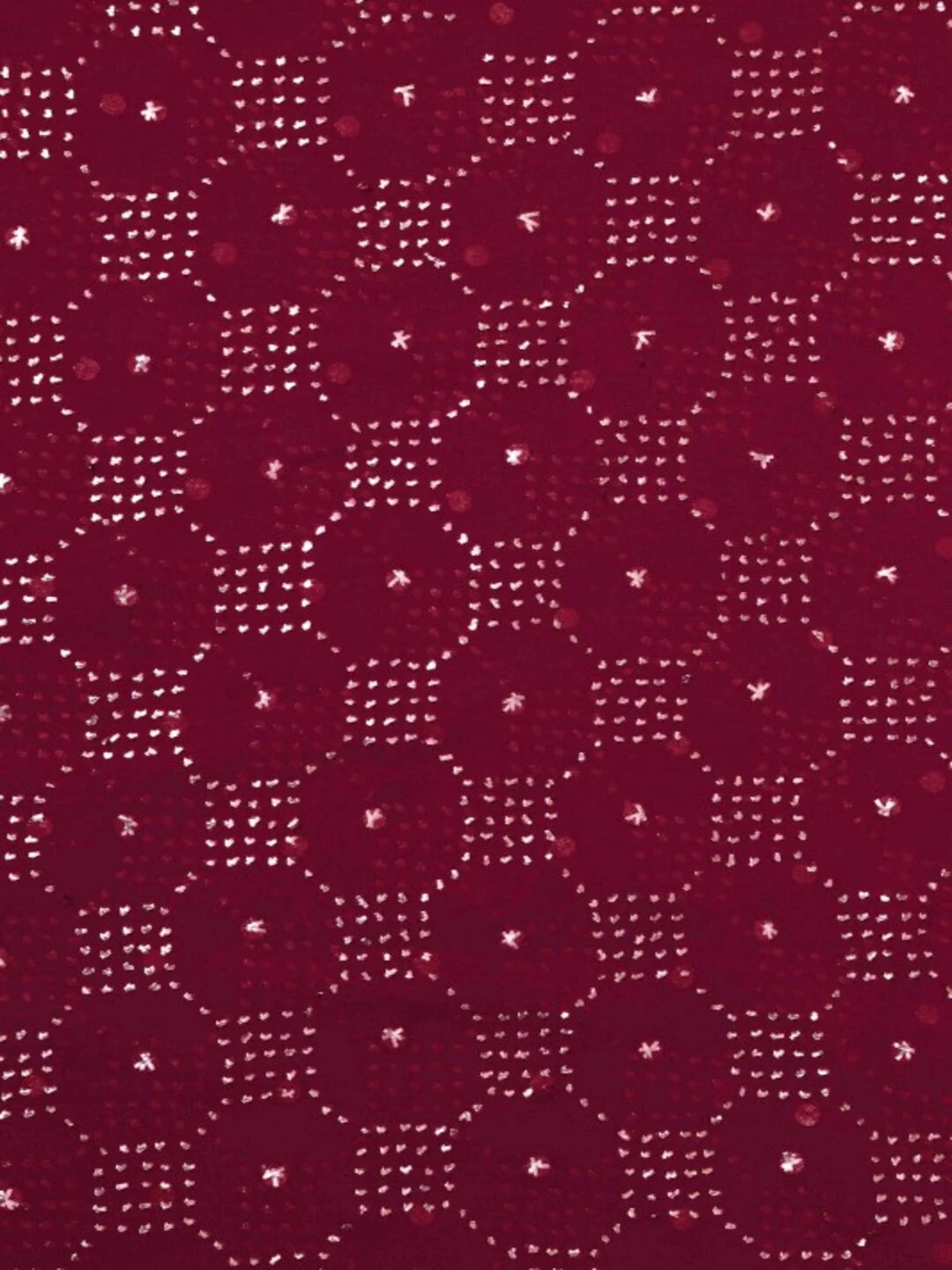 Ada Maroon Pure Georgette Dupatta with Muqaish Work A596866