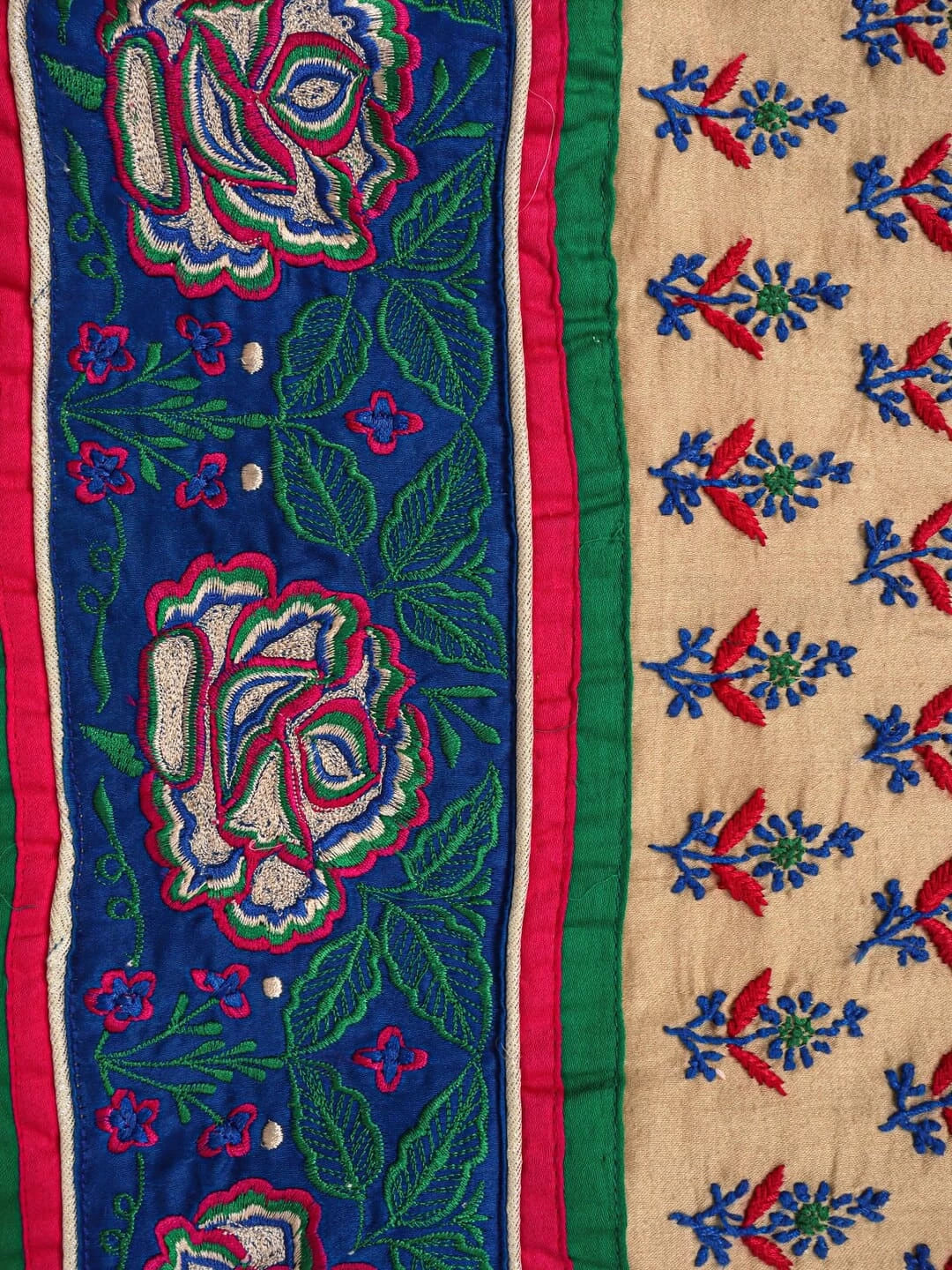 Ada Hand Embroidered Fawn Cotton Lucknowi Chikankari Unstitched Kurta Dupatta Set A74851