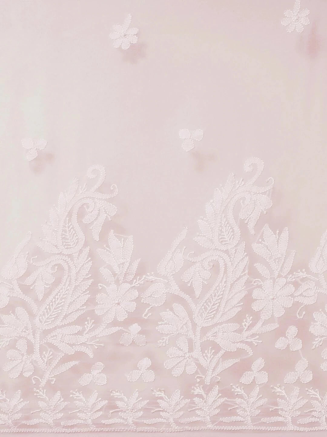 Ada Hand Embroidered Pink Georgette Lucknow Chikankari Saree with Blouse A311269