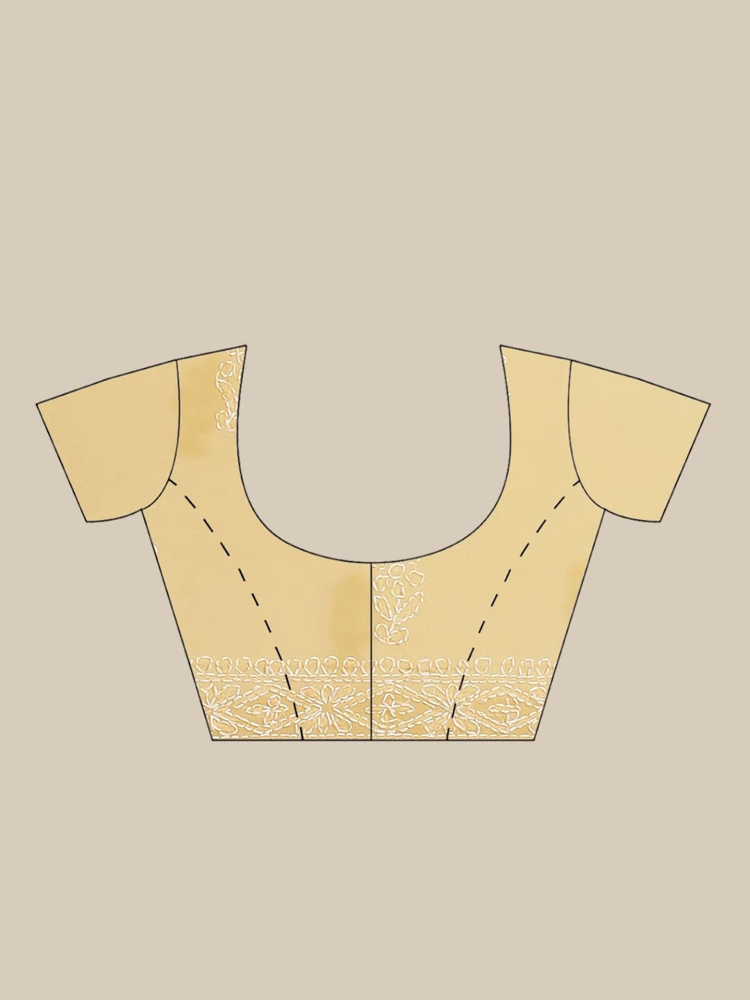 Ada Hand Embroidered Mustard Georgette Lucknow Chikankari Saree With Blouse A483332