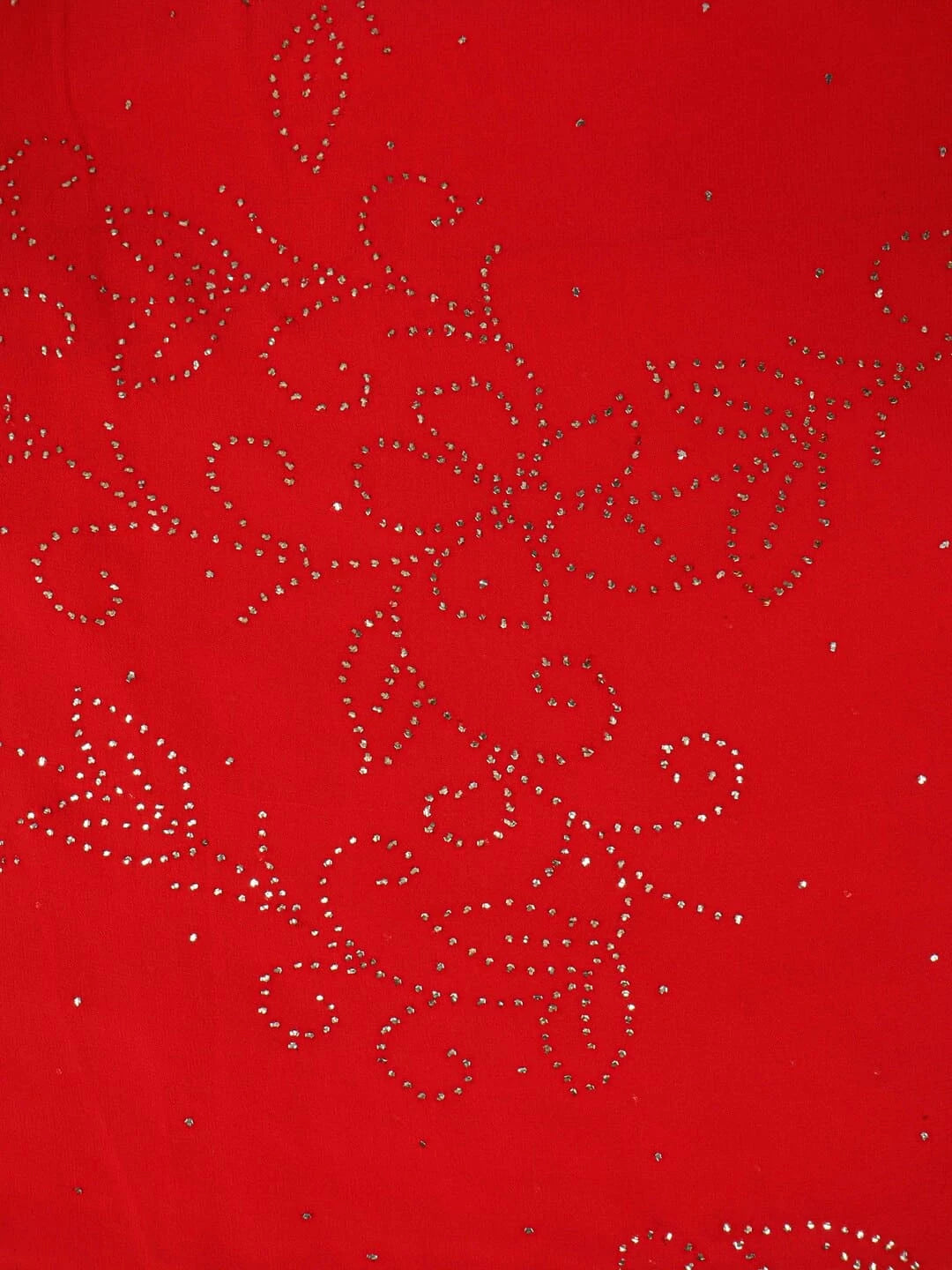 Ada Hand Embroidered Red Georgette Lucknowi Chikankari Saree/Blouse With Muqaish Work A613027
