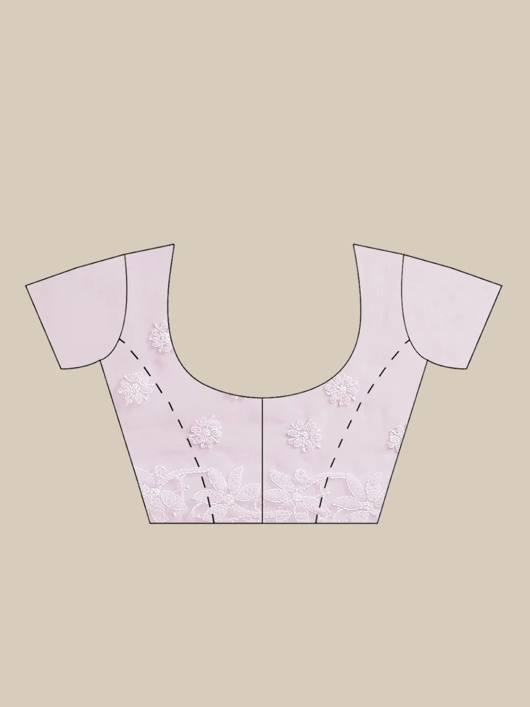 Ada Hand Embroidered Mauve Georgette Lucknowi Chikankari Saree With Blouse A129590