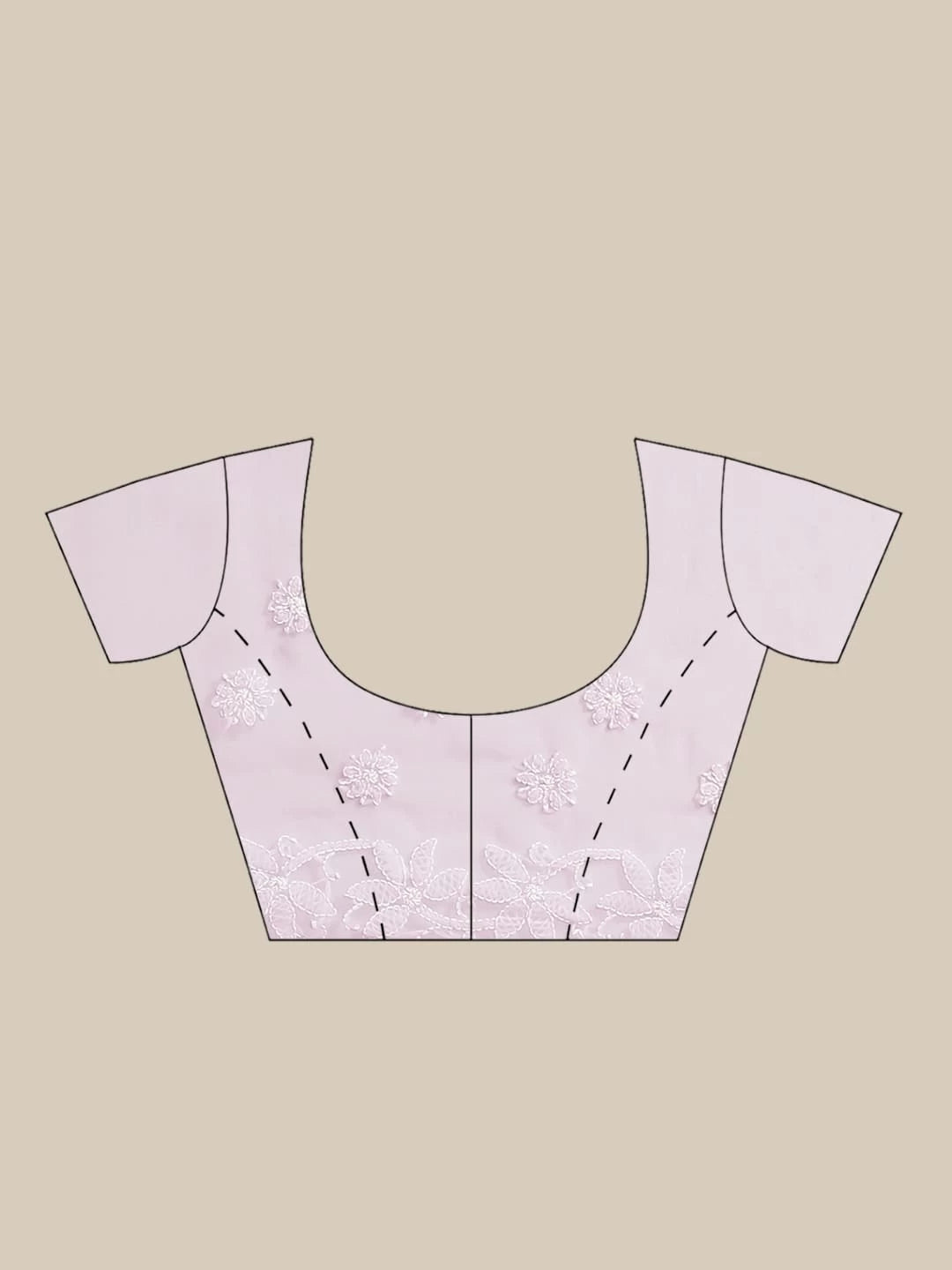 Ada Hand Embroidered Mauve Georgette Lucknowi Chikankari Saree With Blouse A129590