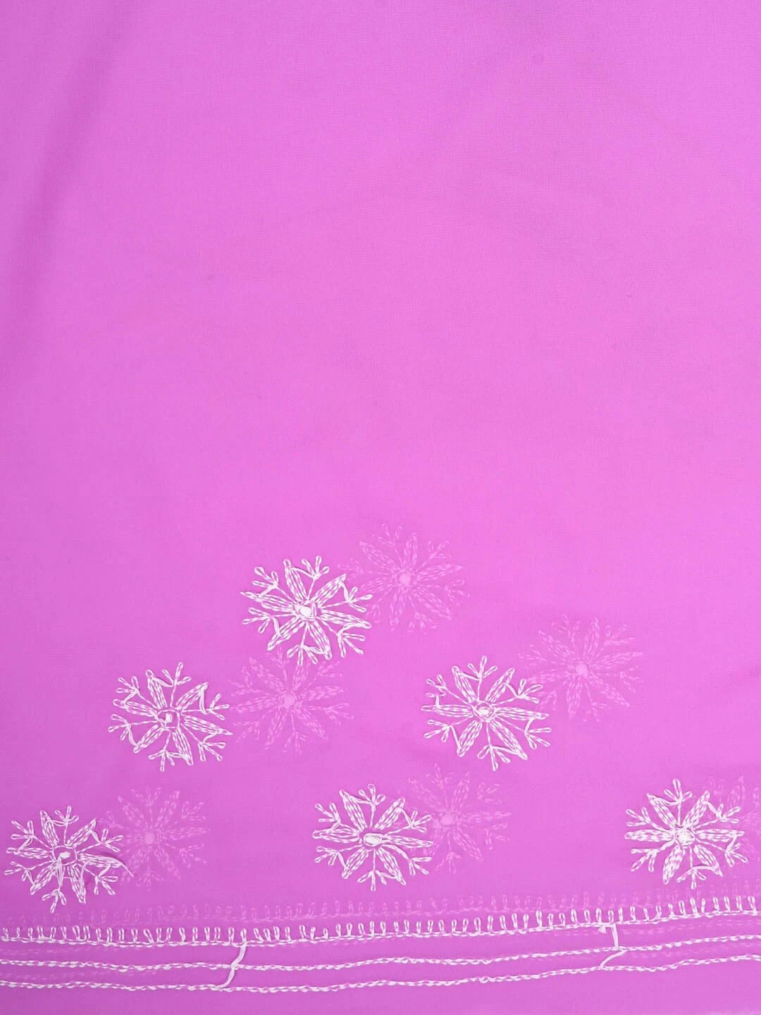 Ada Hand Embroidered Purple Georgette Lucknowi Chikankari Saree with Blouse A35939