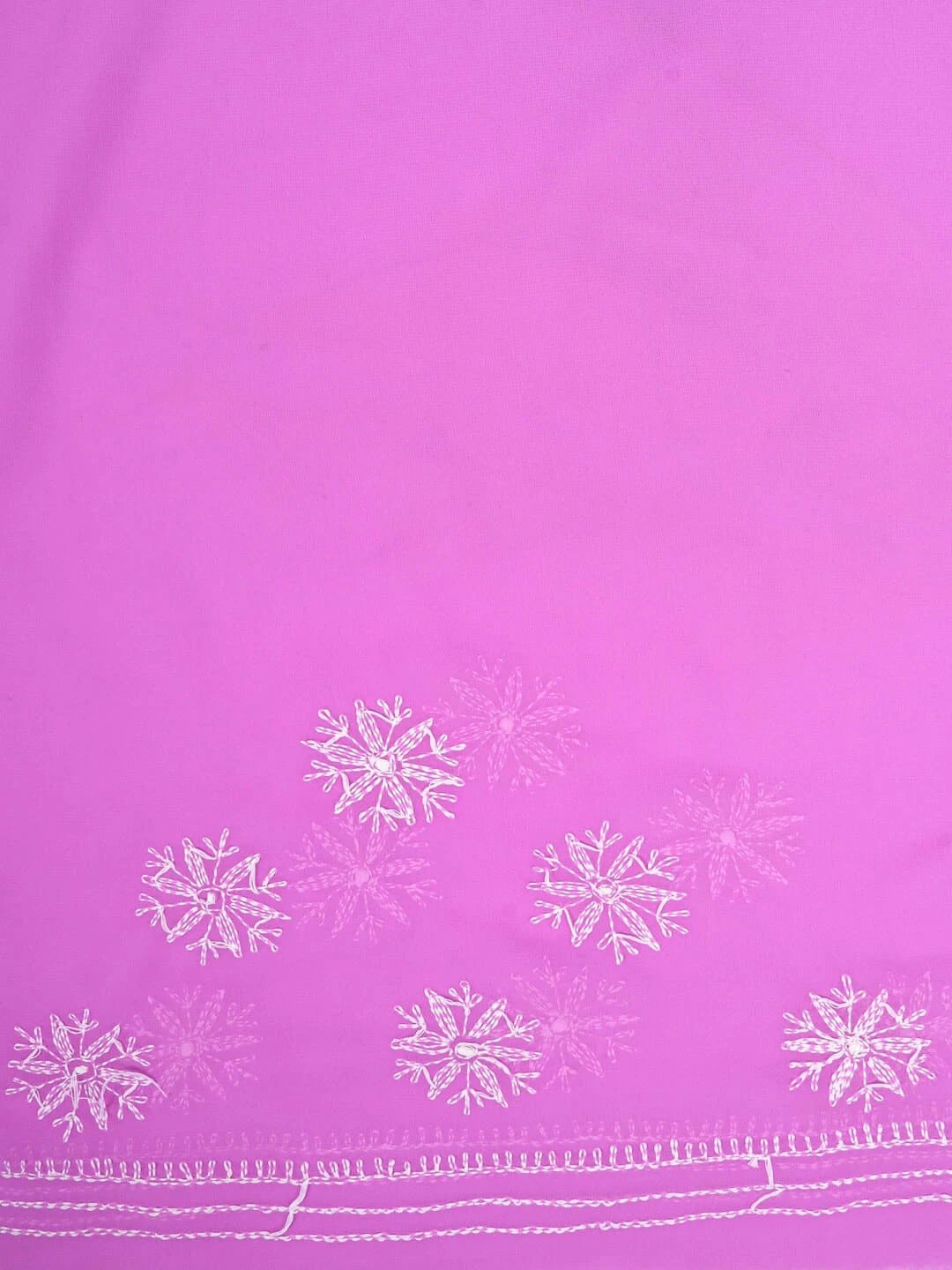 Ada Hand Embroidered Purple Georgette Lucknowi Chikankari Saree with Blouse A35939