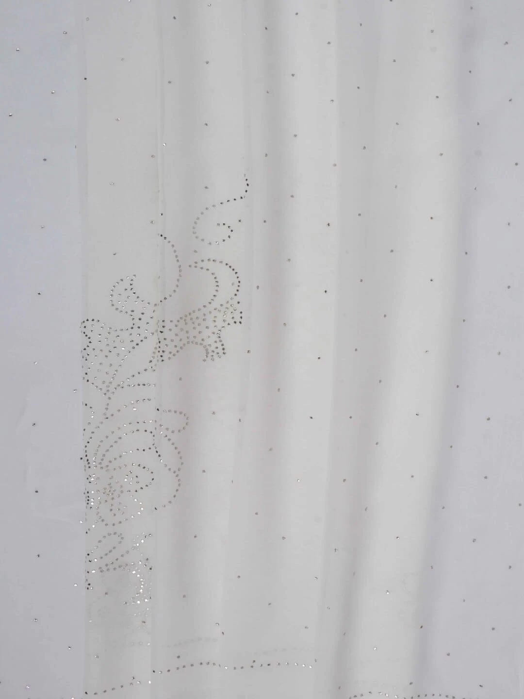 Ada Hand Embroidered White Georgette Lucknowi Chikankari Saree/Blouse With Muqaish Work 01A243696