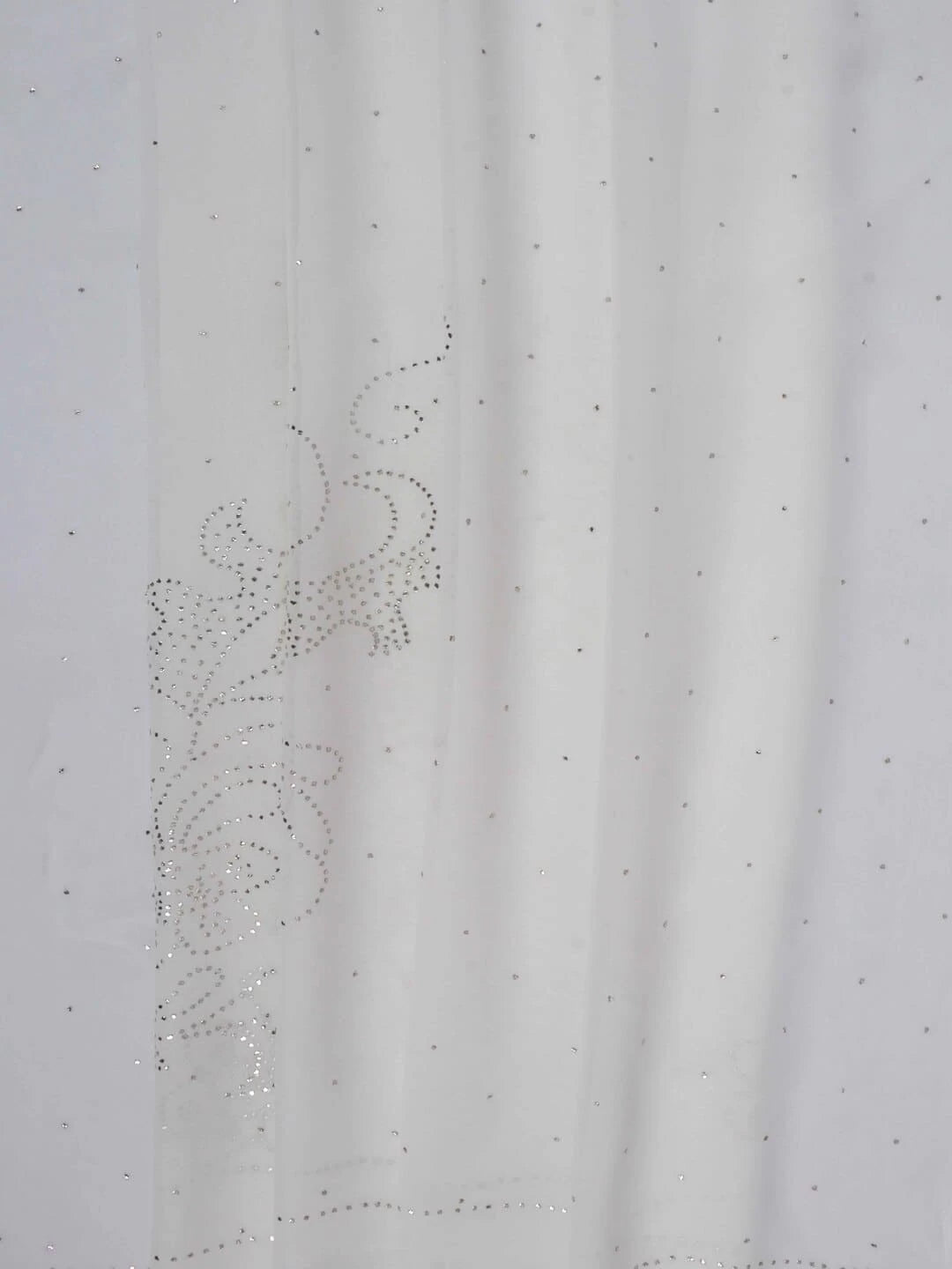 Ada Hand Embroidered White Georgette Lucknowi Chikankari Saree/Blouse With Muqaish Work 01A243696