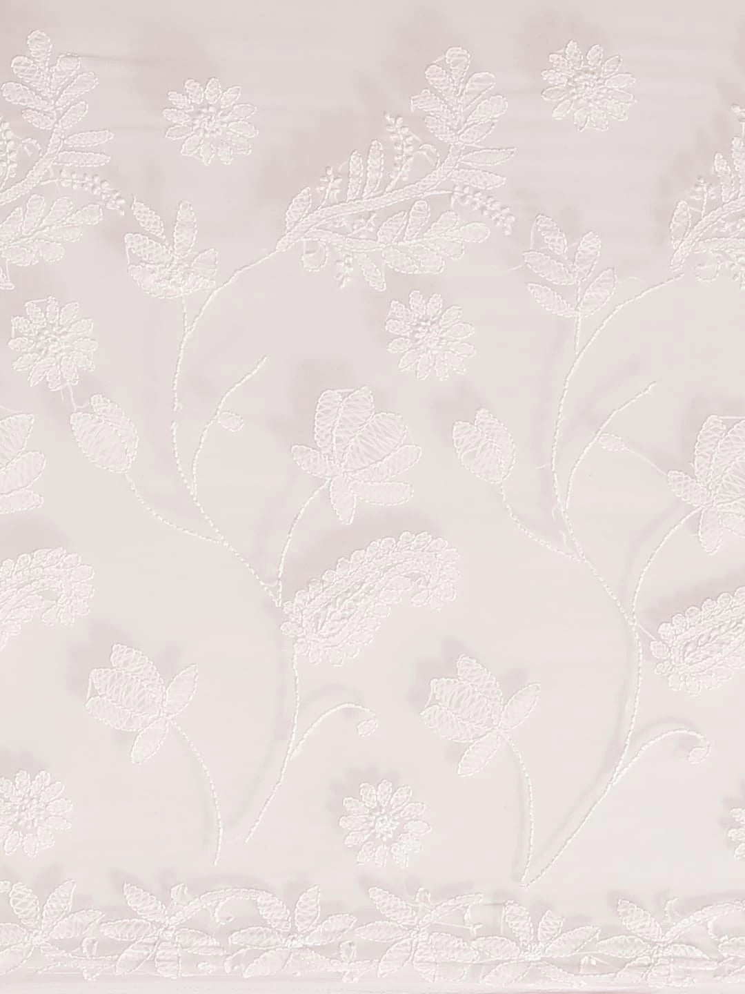 Ada Hand Embroidered Pink Georgette Lucknowi Chikankari Saree With Blouse A130086