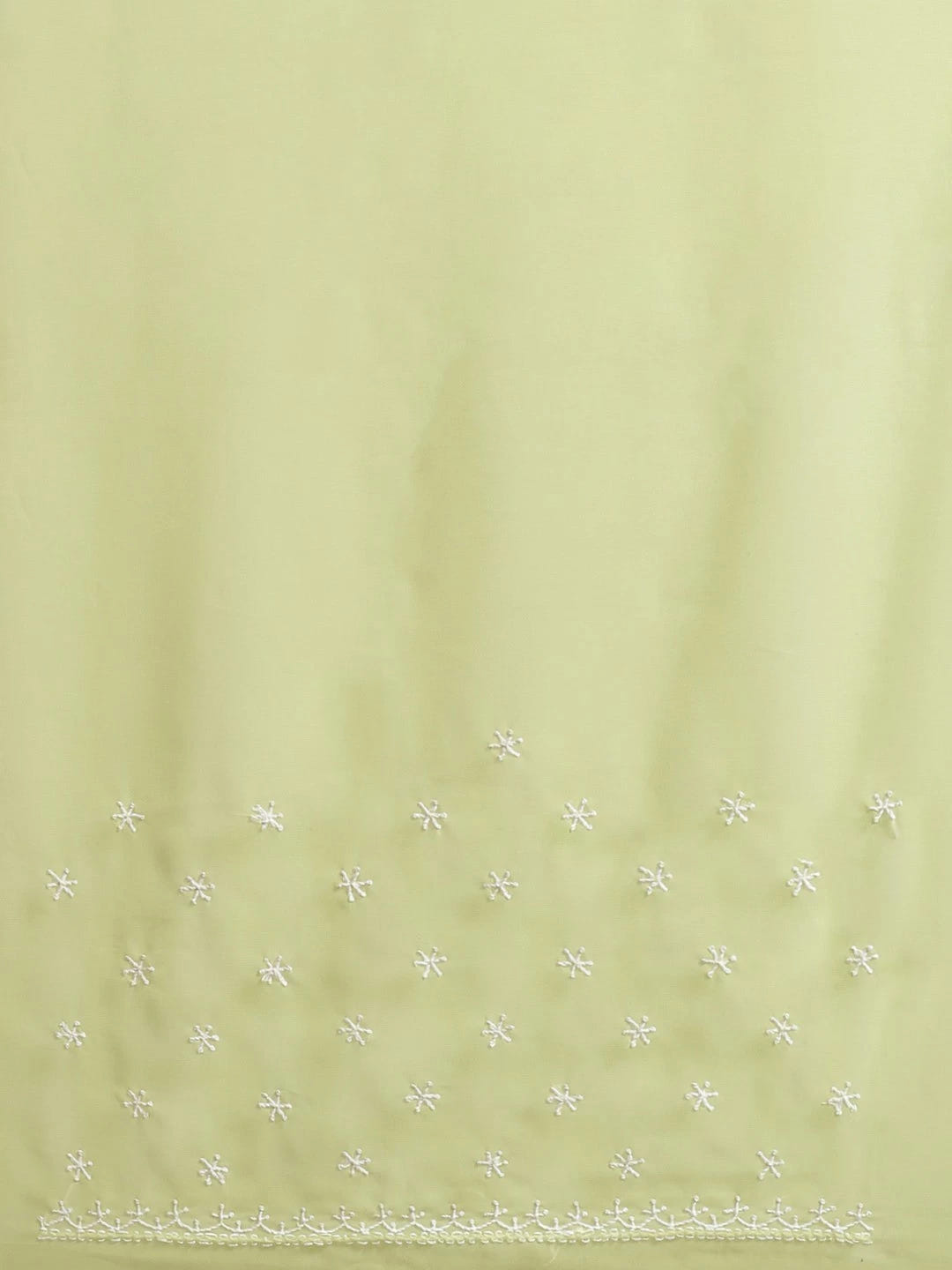 Ada Hand Embroidered Green Georgette Lucknowi Chikankari Saree With Blouse A140357