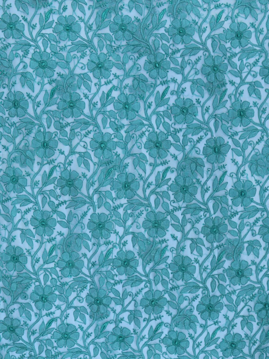Ada Hand Embroidered Blue Georgette Lucknowi Chikankari Unstitched Kurta Piece 01A160778