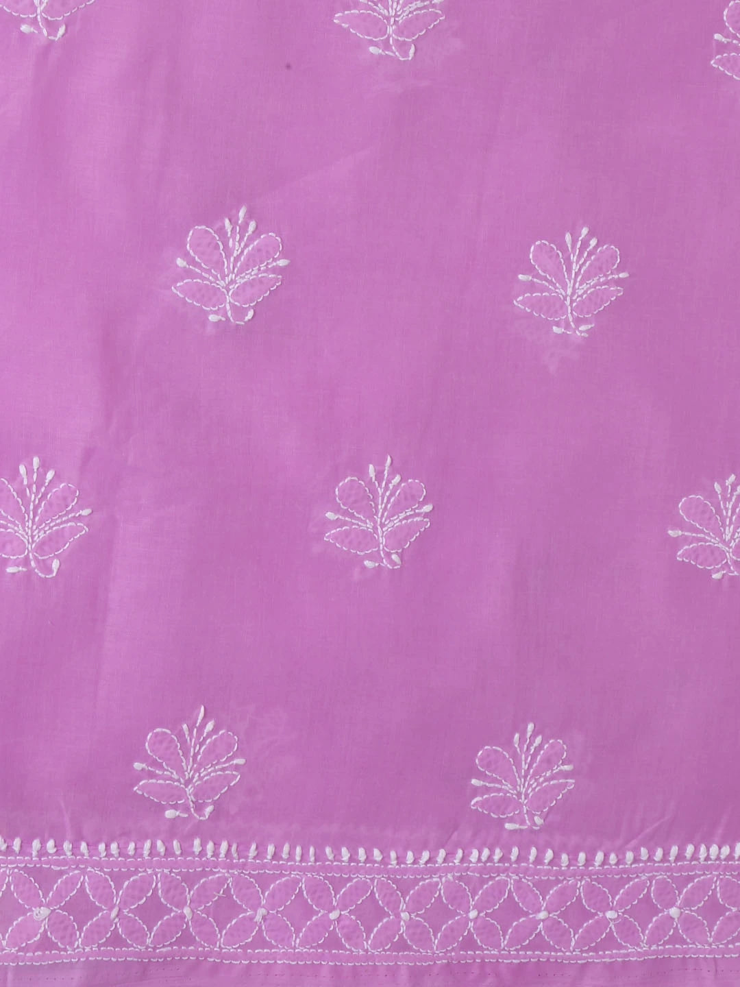 Ada Hand Embroidered Lavender Cotton Lucknowi Chikankari Unstitched Kurta Piece 01A322861
