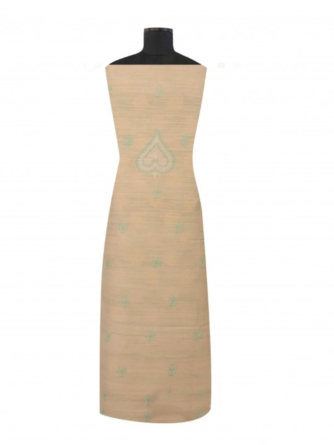 Ada Hand Embroidered Fawn Cotton Lucknowi Chikankari Unstitched Kurta Piece 01A211534