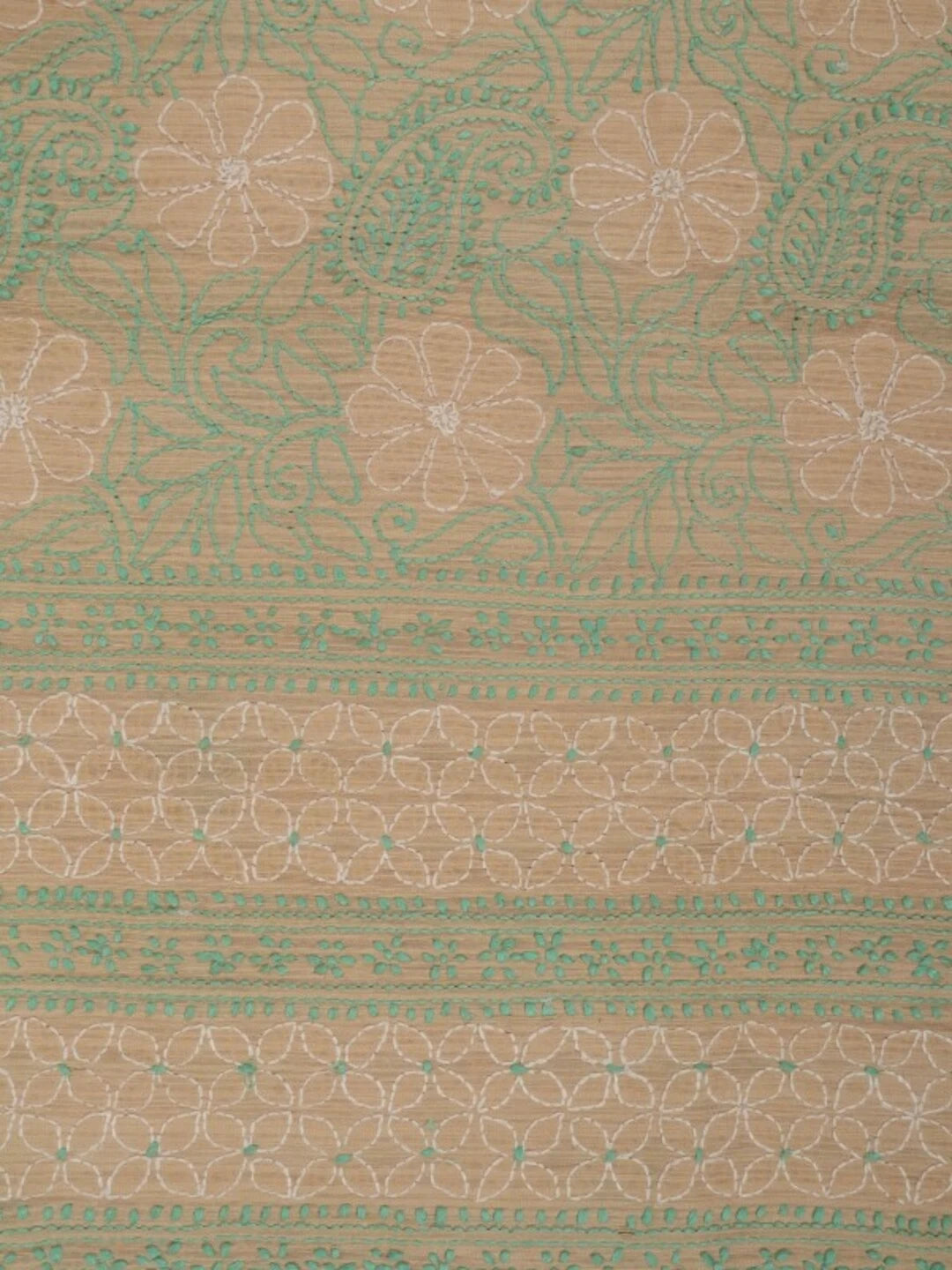 Ada Hand Embroidered Fawn Cotton Lucknowi Chikankari Unstitched Kurta Piece 01A211534