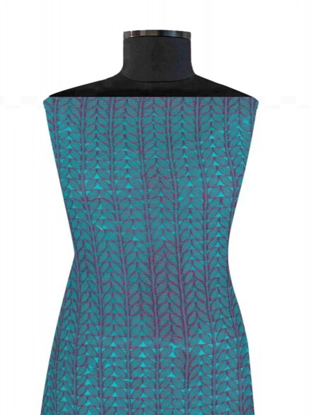 Ada Hand Embroidered Sea Green Georgette Lucknowi Chikankari Unstitched Kurta Piece 01A149194