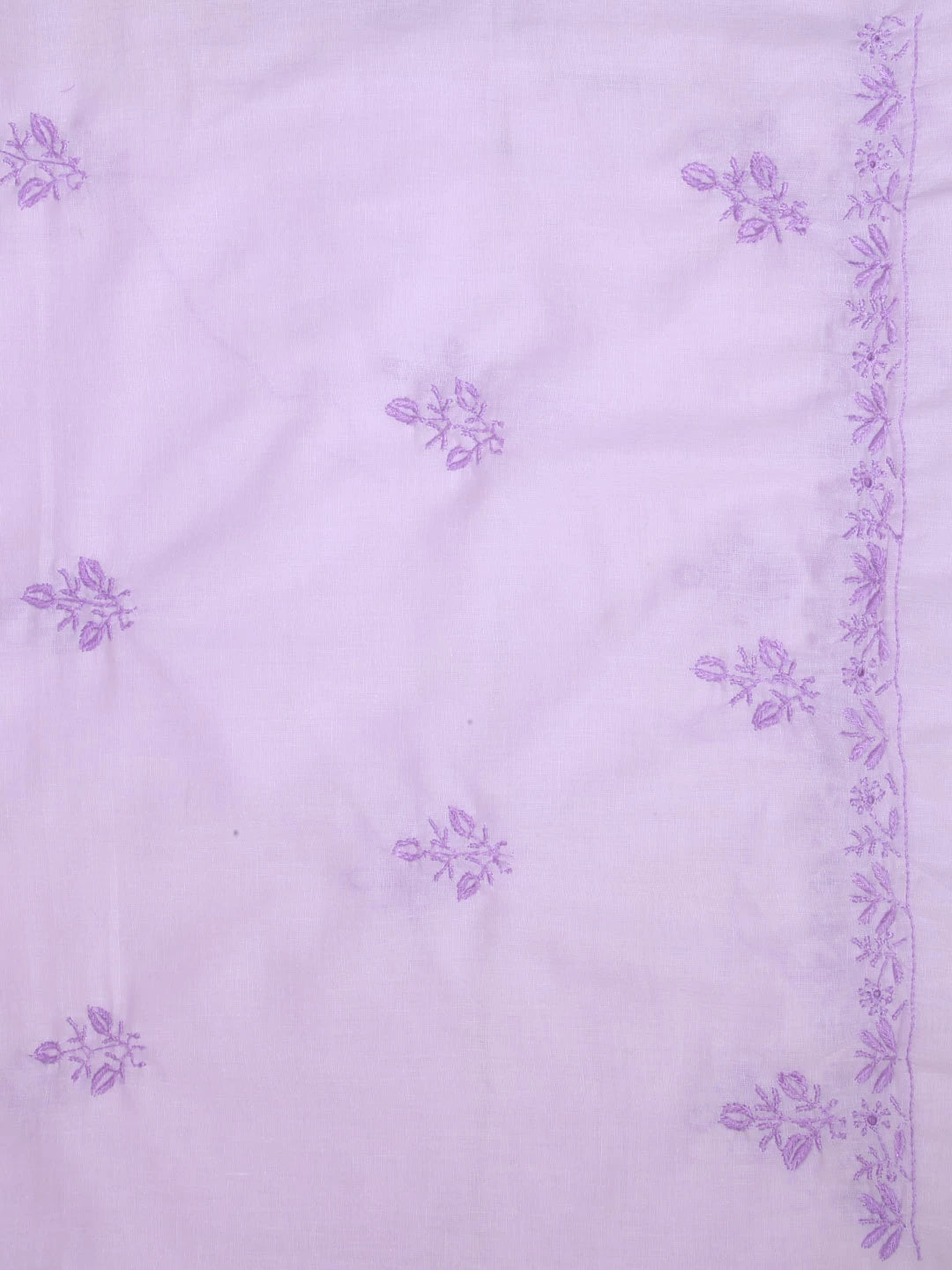 Ada Hand Embroidered Lavender Mulmul Lucknowi Chikankari Unstitched Suit Piece 01A376752