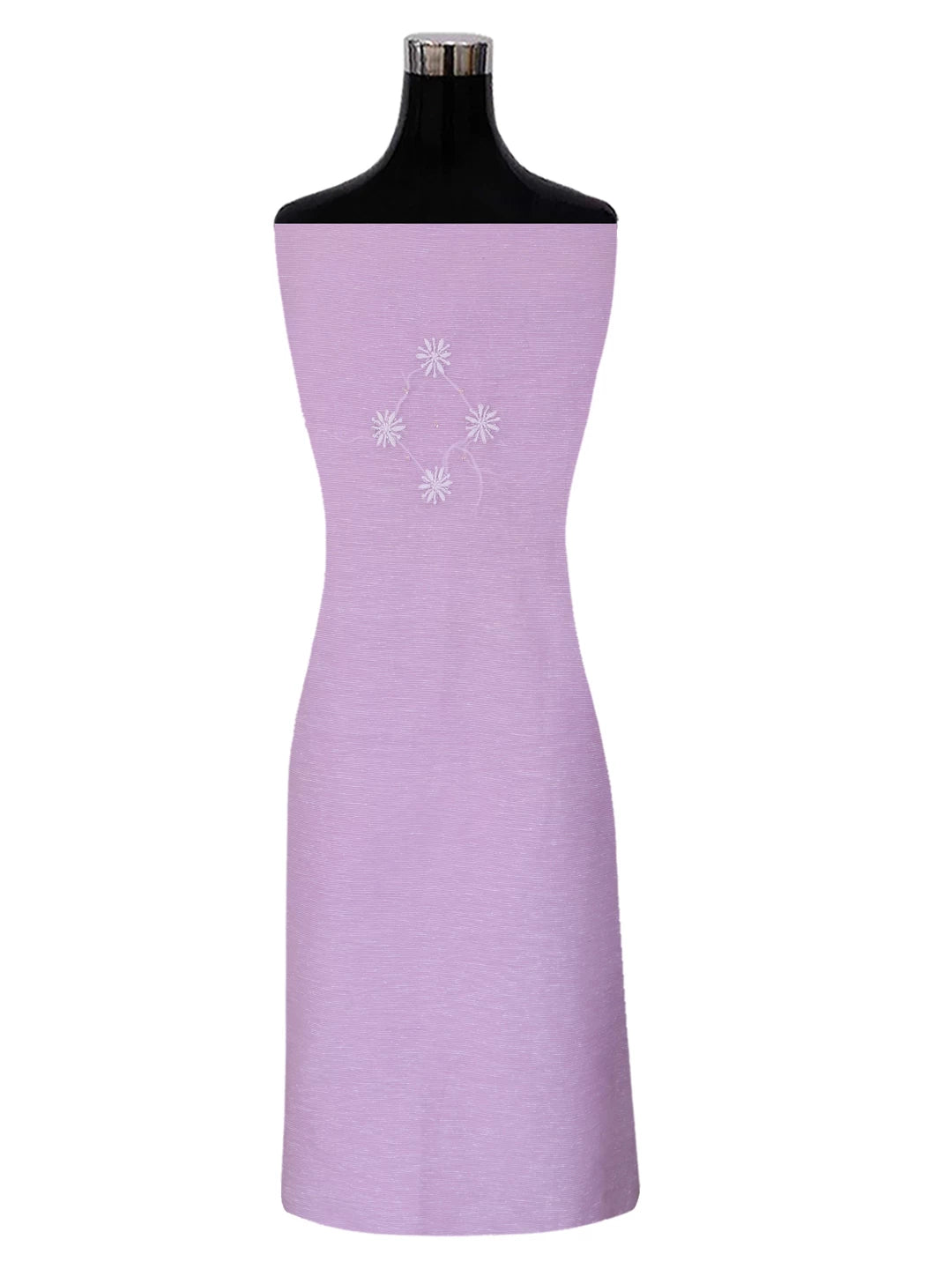 Ada Hand Embroidered Lilac Super Net Lucknowi Chikankari Unstitched Suit Piece With Cutdana Work 01A401946