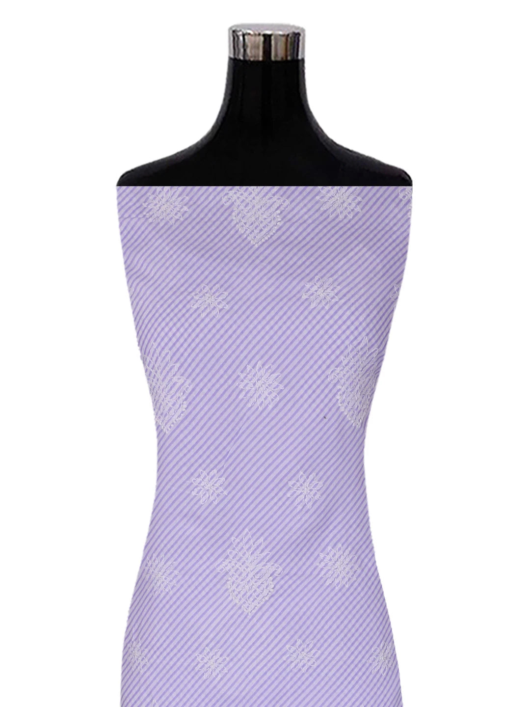 Ada Hand Embroidered Mauve Cotton Lucknowi Chikankari Unstitched Suit Piece 01A370361